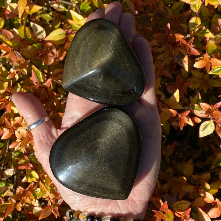 Goldsheen Obsidian Heart-HT15-6