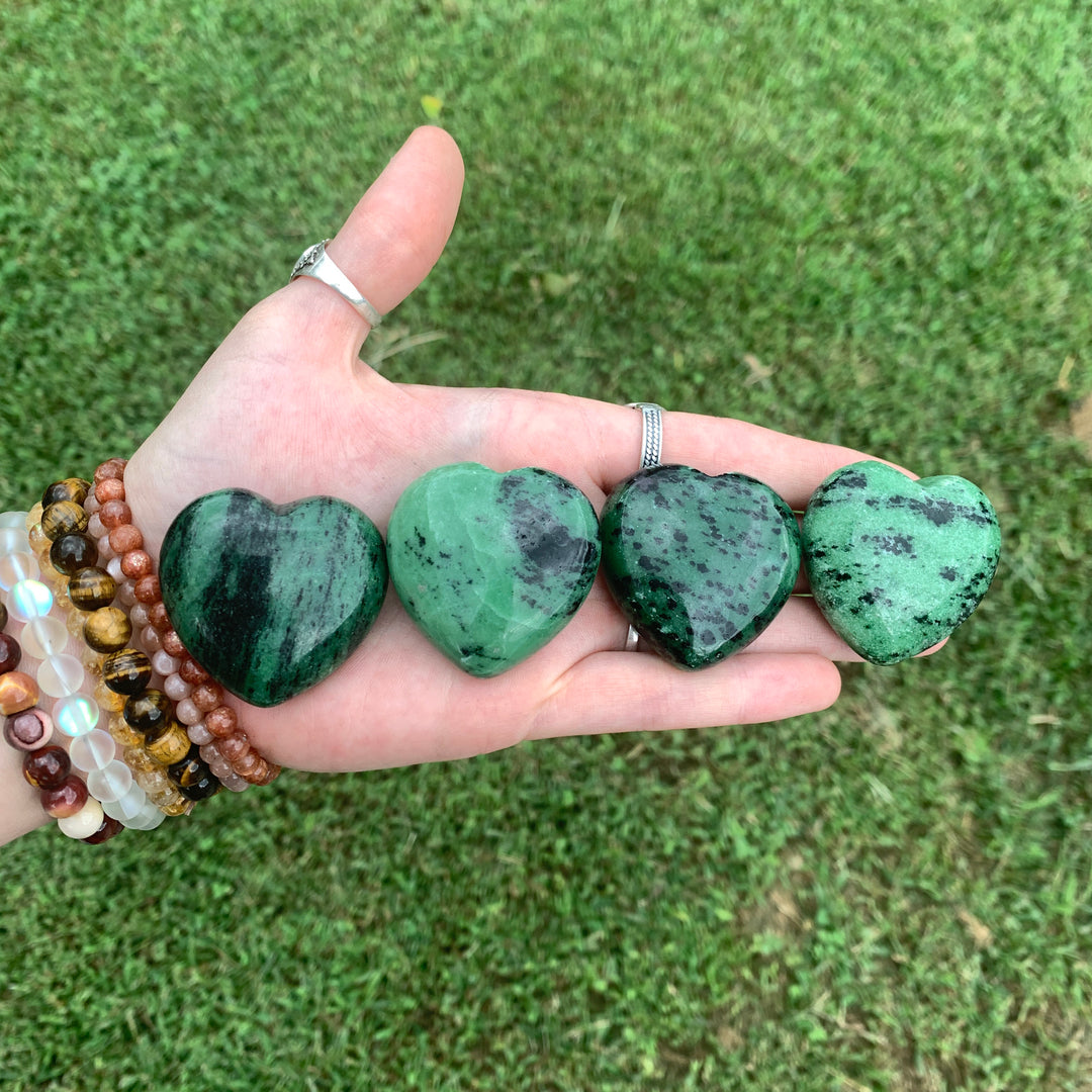 Ruby Zoisite Heart