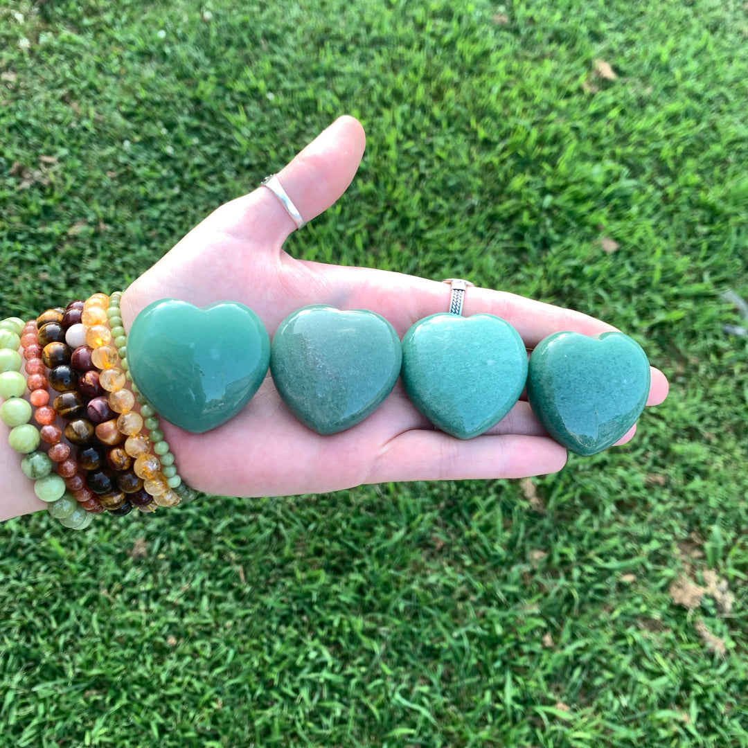 Green Aventurine Heart