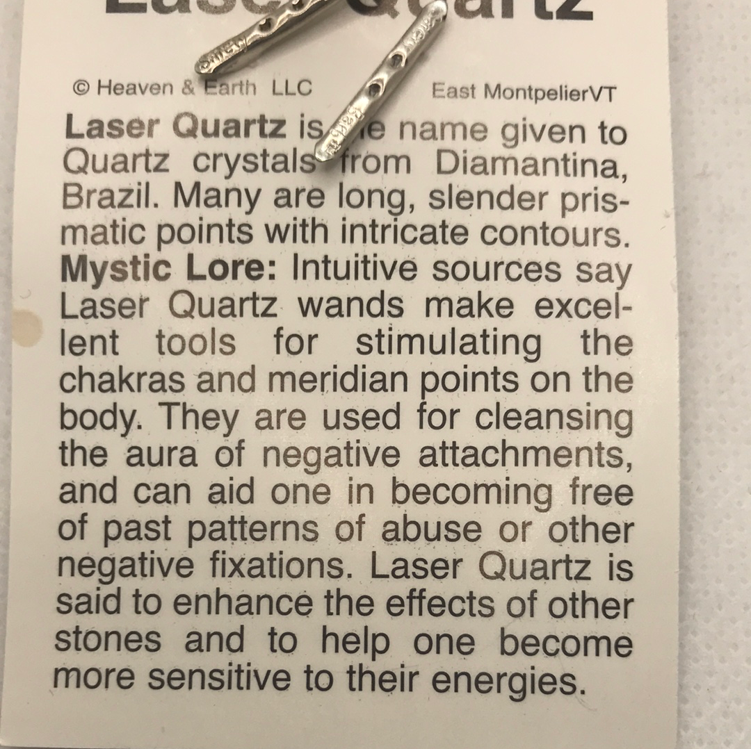 Laser Quartz Wrapped Pendant