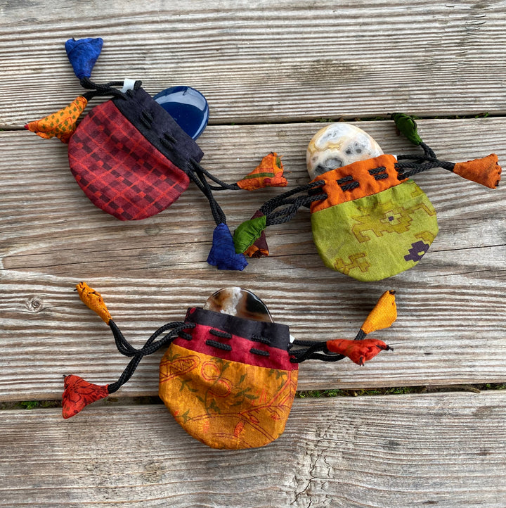 Silk Drawstring Pouch -Small