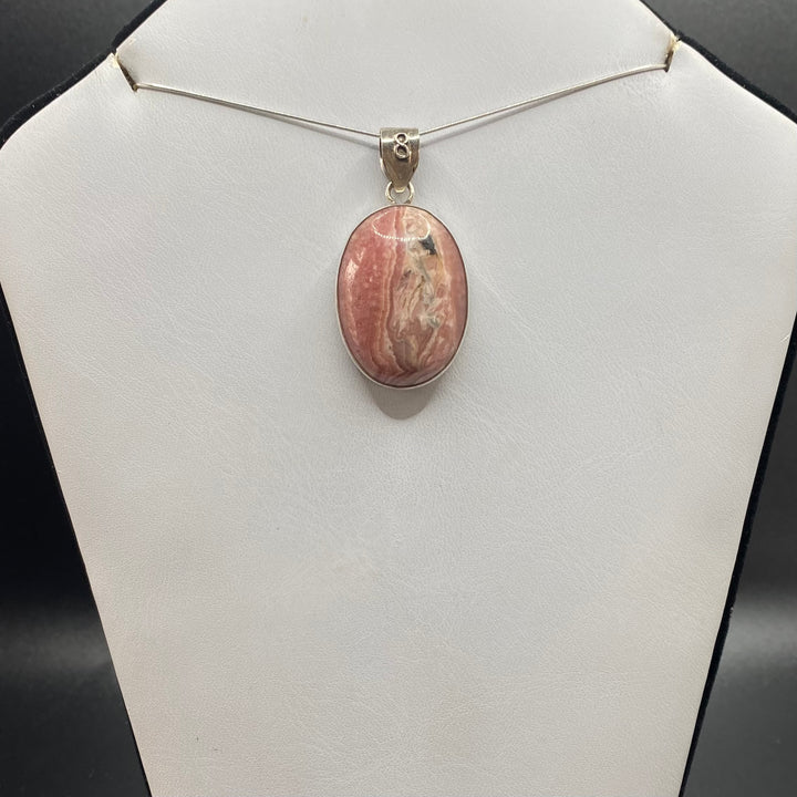 Rhodochrosite SS Pendant-TM162