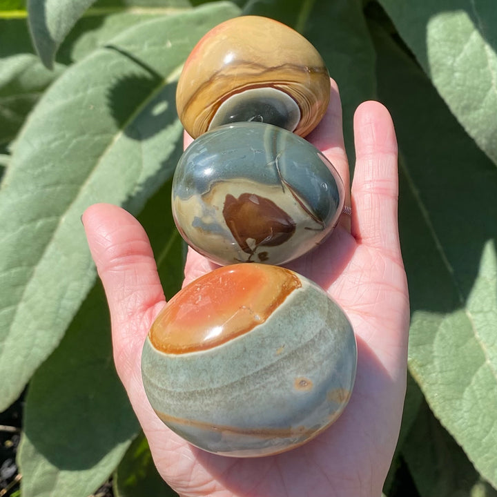 Polychrome Jasper Palm Stone-PS14-3