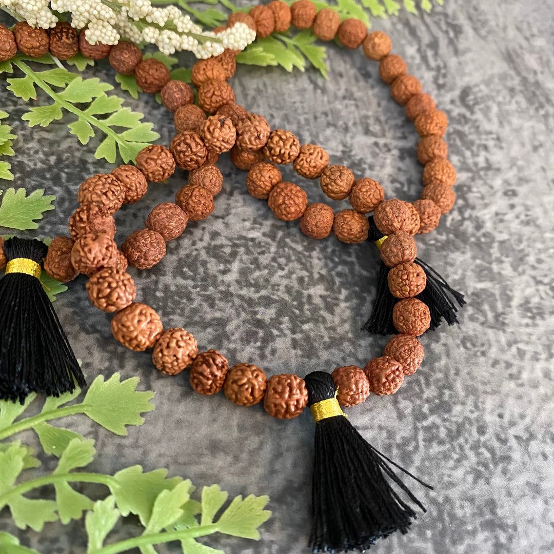 Rudraksha 25 Seeds Bracelet - Natural