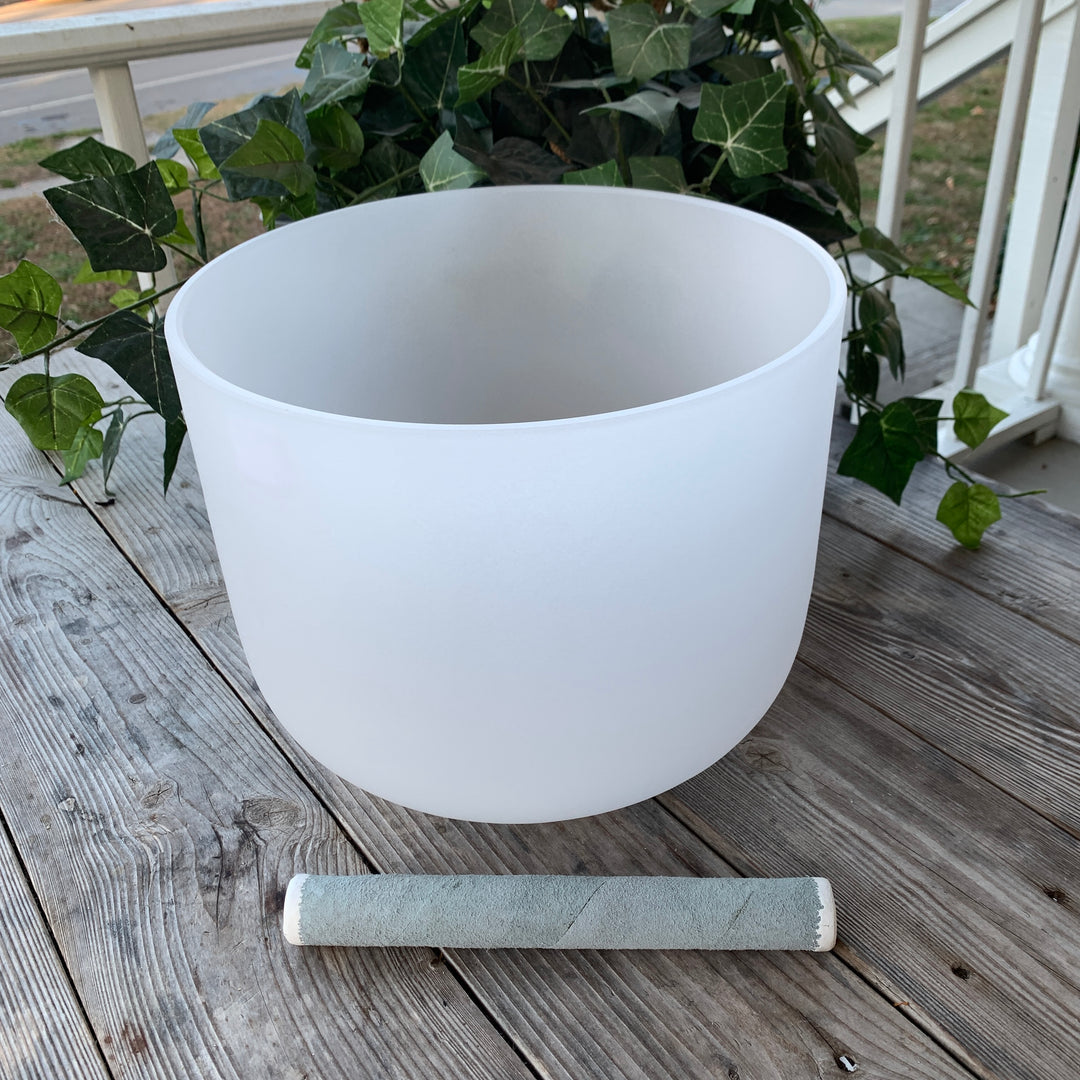 Crystal Singing Bowl 11" (off white)
