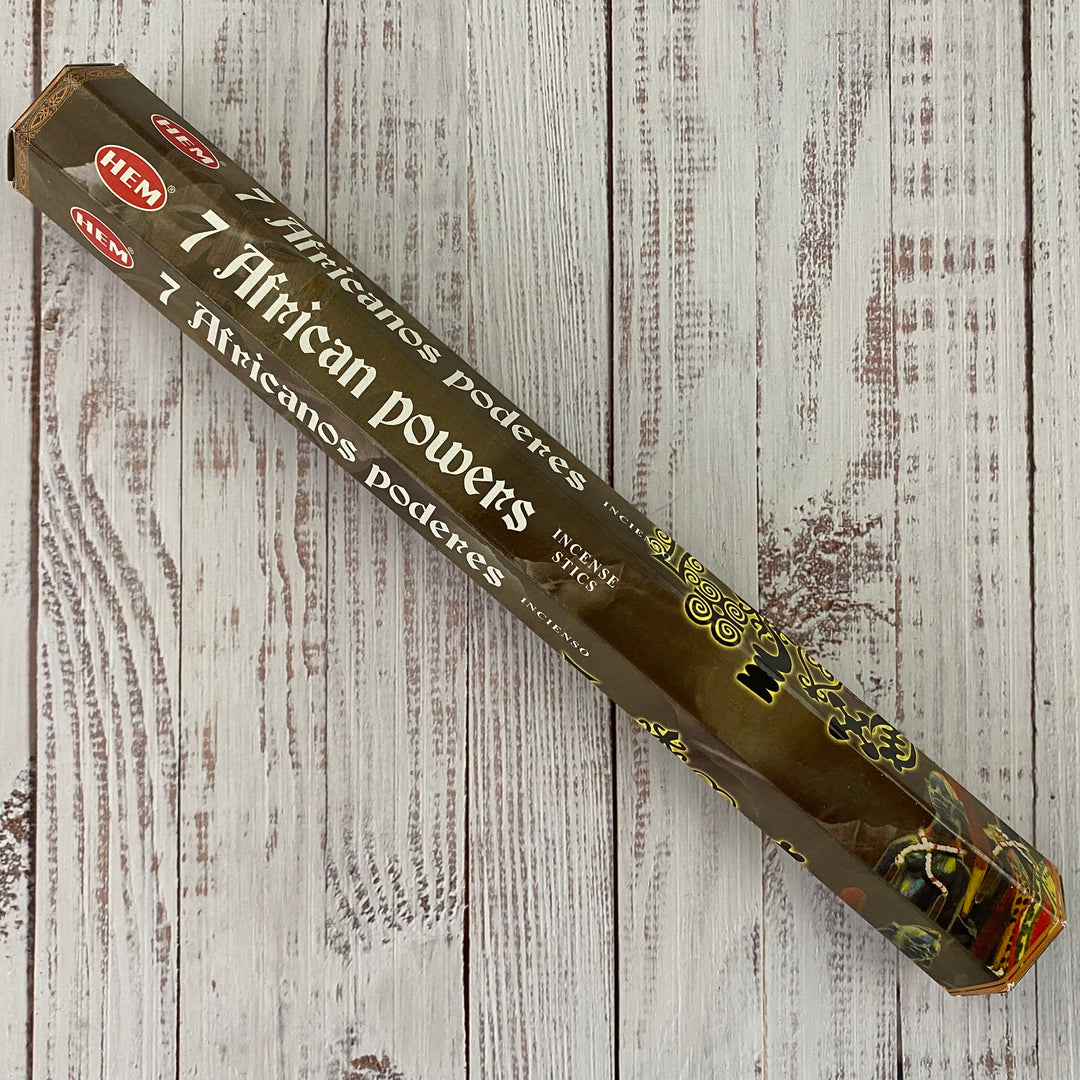 Hem 7 African Powers Incense (20gr Hex Pack)