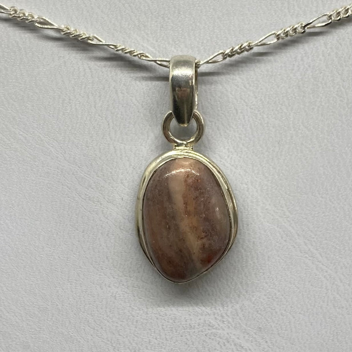 Porcelain Jasper SS Pendant-TM1618