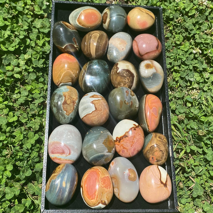 Polychrome Jasper Palm Stone-PS14-3