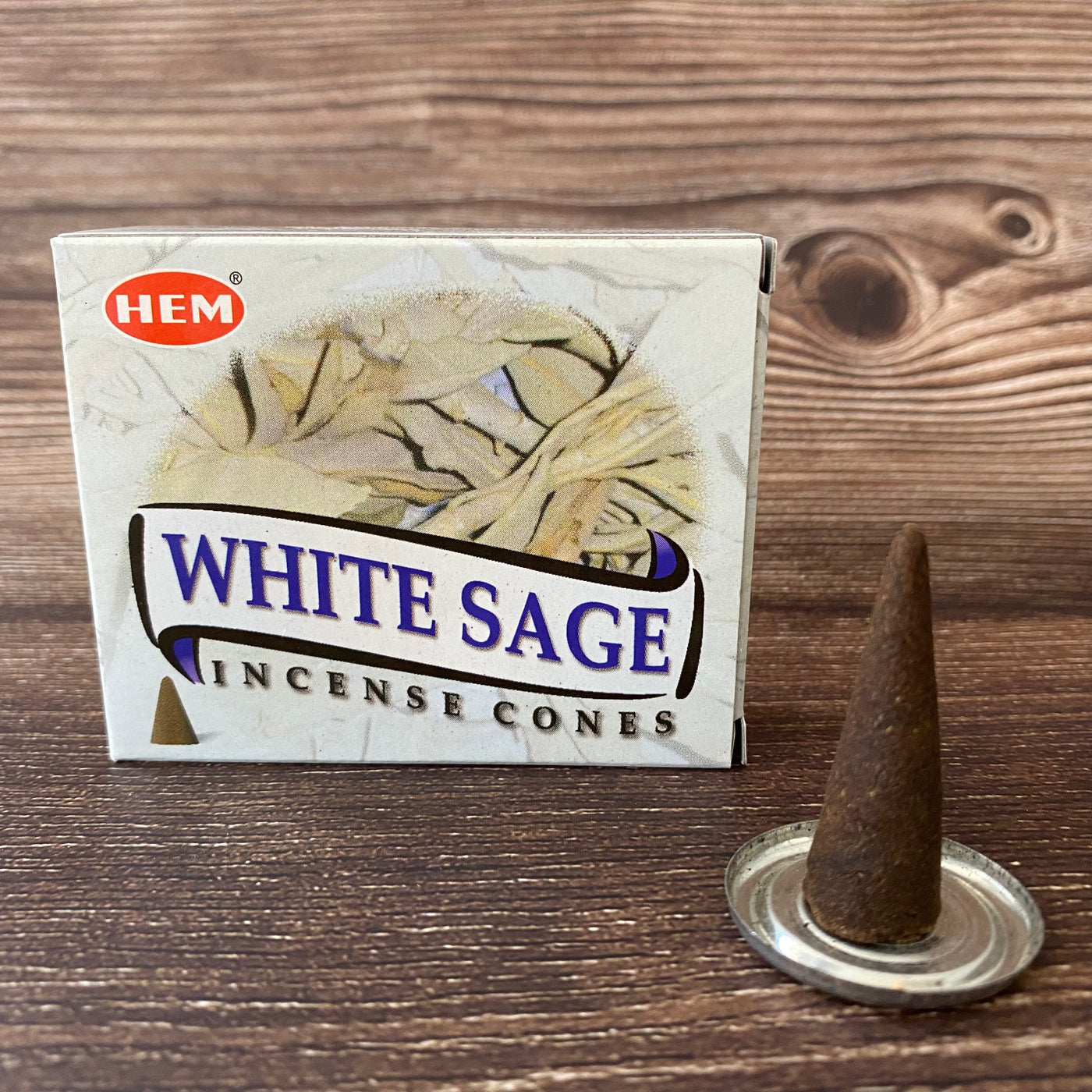 HEM - White Sage Cone Incense (10 pack)