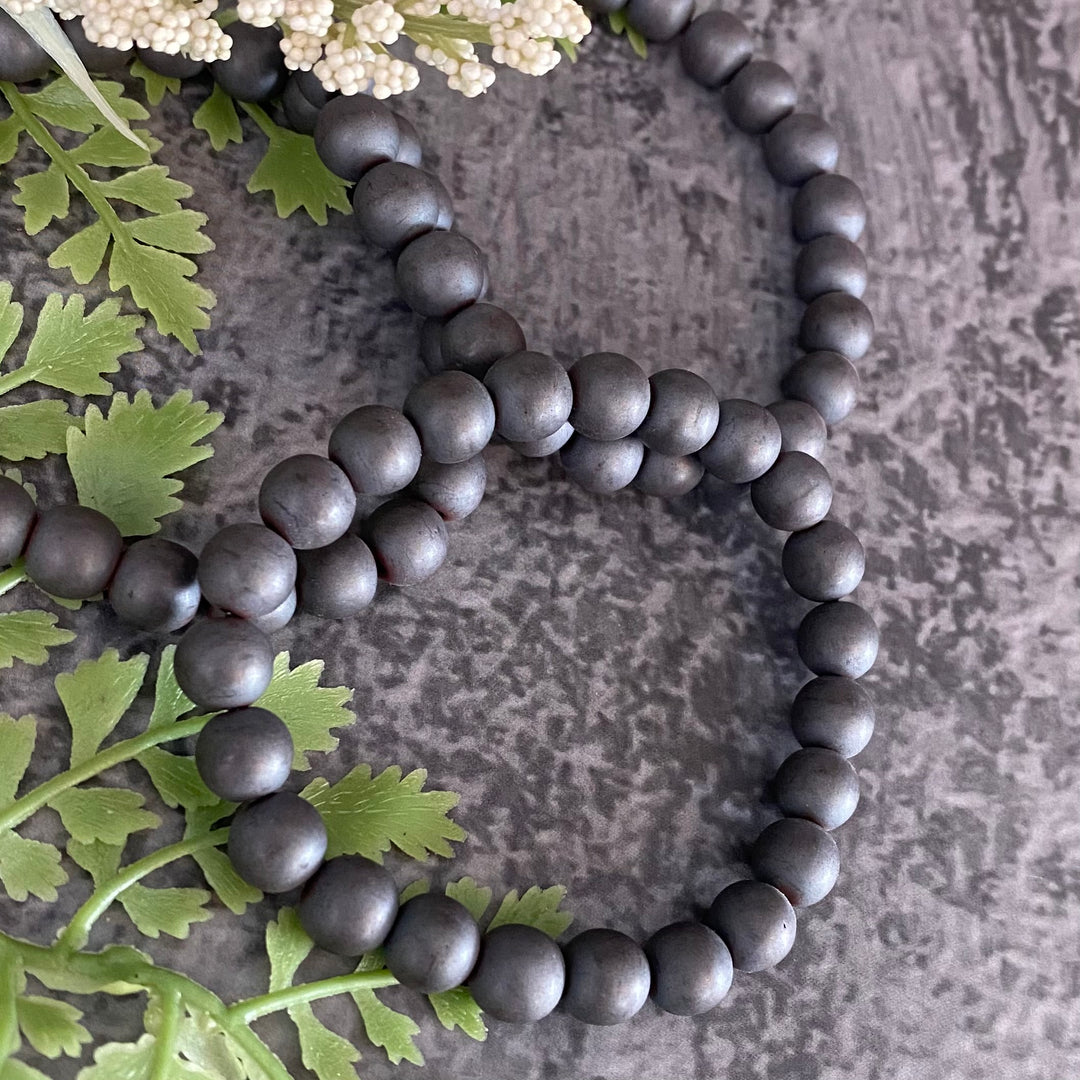 Matte Hematite (8mm) Bracelet