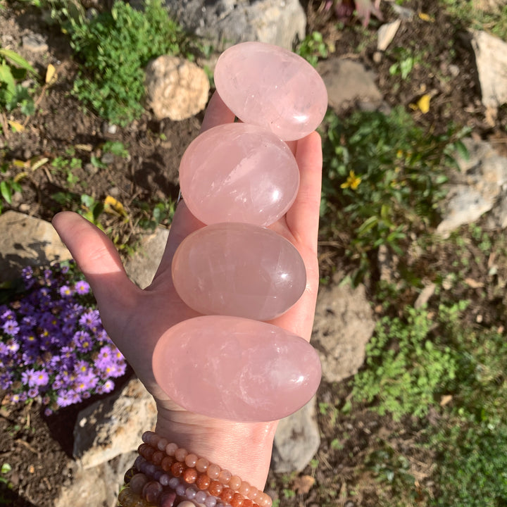 Rose Quartz Palm Stone PS20-2