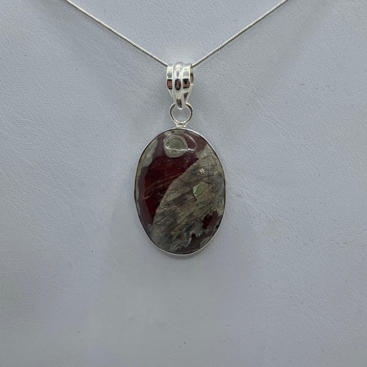 Mushroom Jasper SS Pendant-PD7 P9