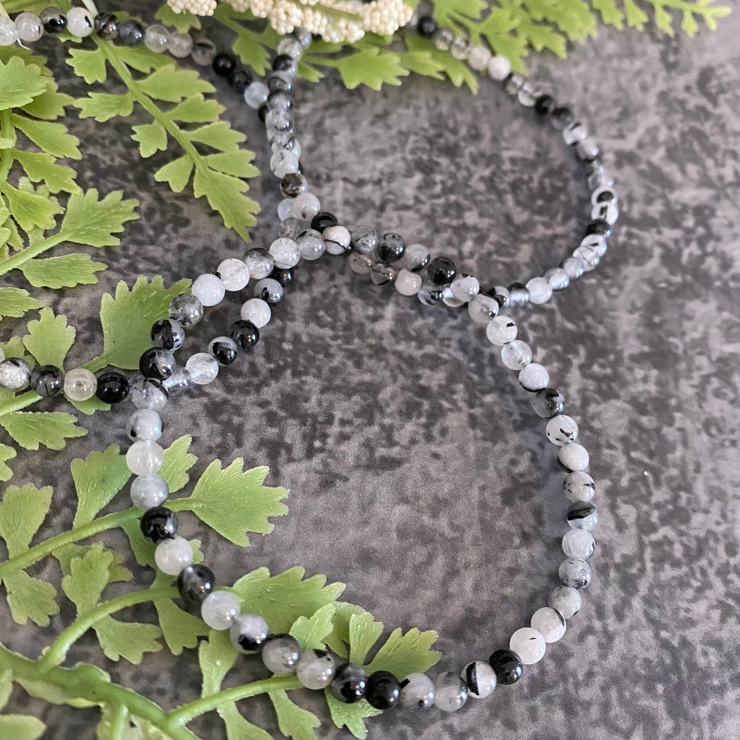 Tourmalated Quartz (4mm) Bracelet