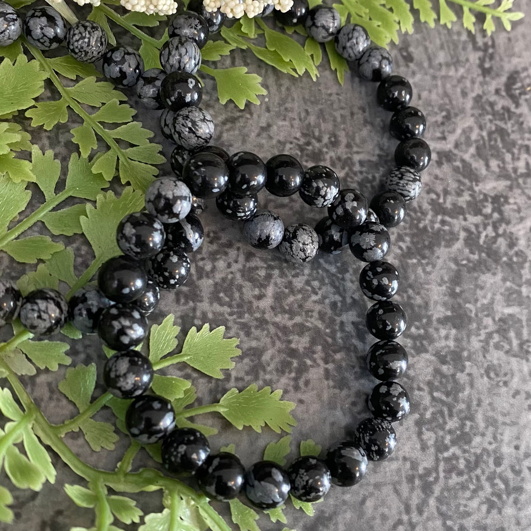 Snowflake Obsidian (8mm) Bracelet
