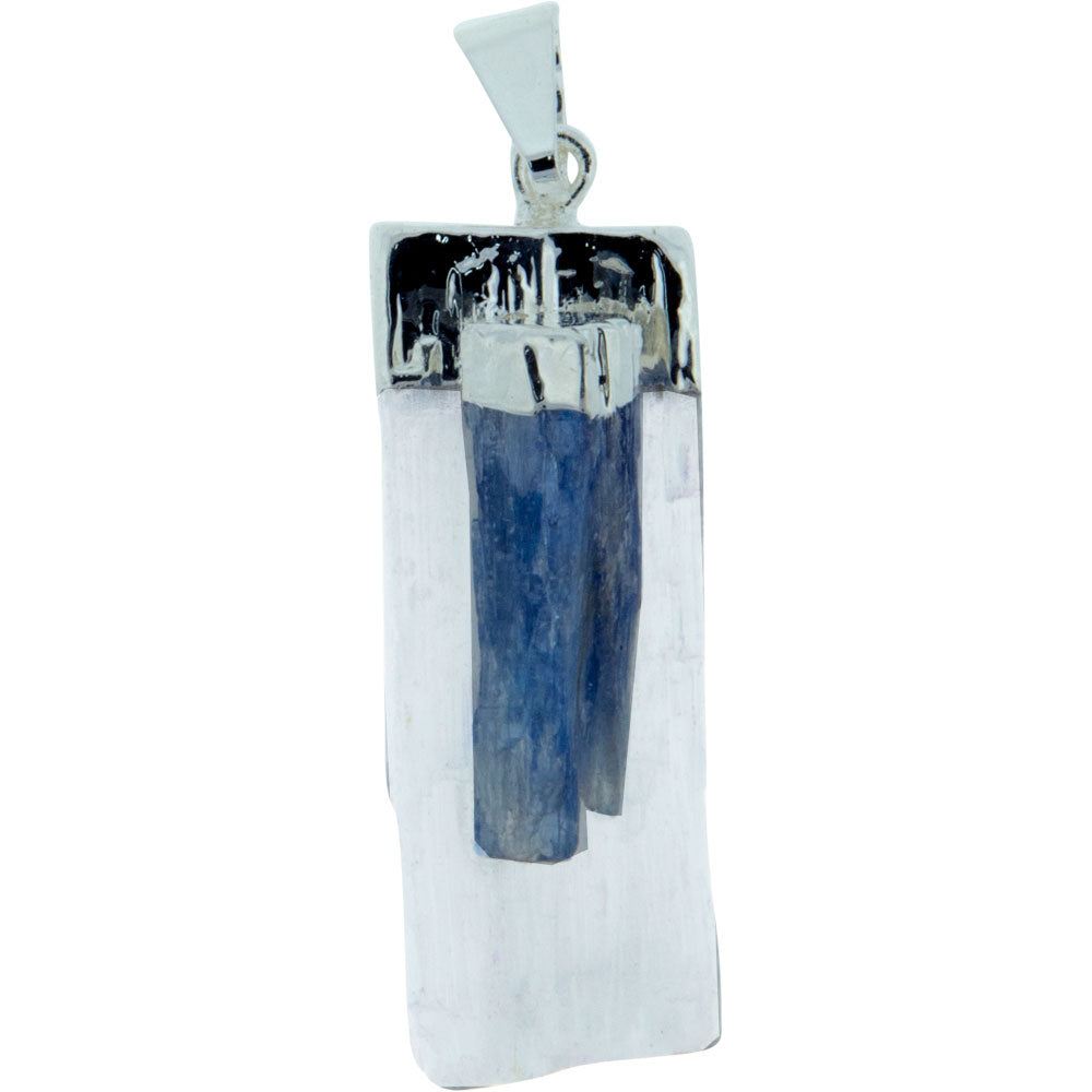 Selenite with Kyanite Pendant