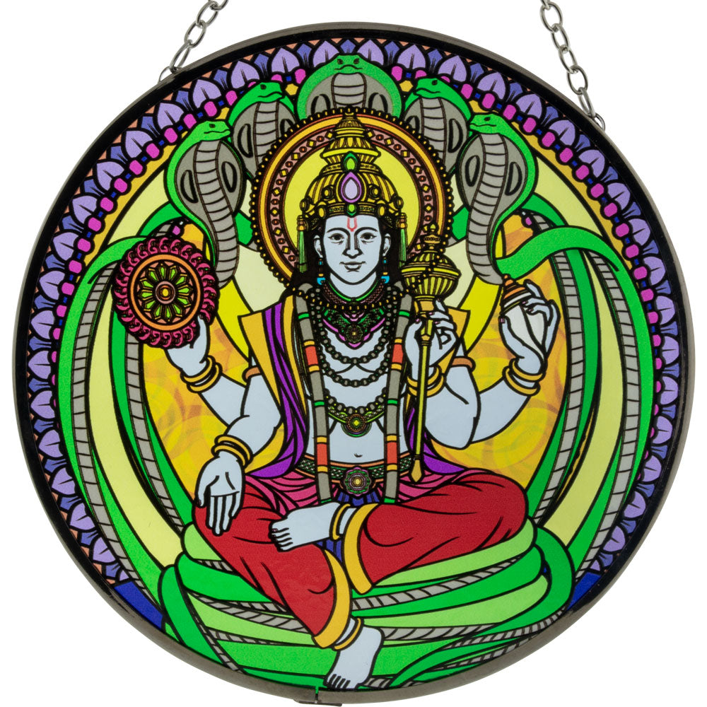 Glass Suncatcher Vishnu