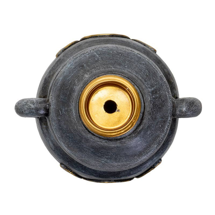 Triple Moon Cauldron Backflow Incense Burner