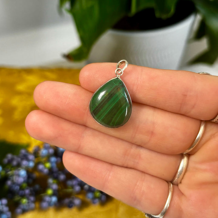 Malachite Pendant SS-JCP273