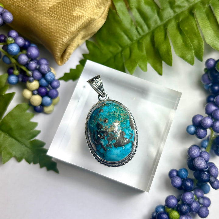 Turquoise SS Pendant -JCP426