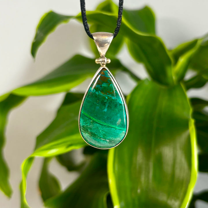 Chrysocolla Pendant SS-JCP158