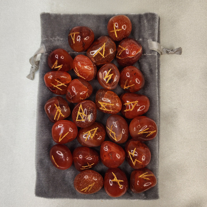 Rune Set - Carnelian