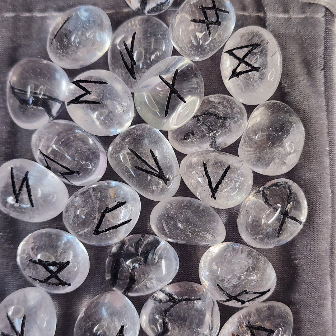 Rune Set - Clear Quartz