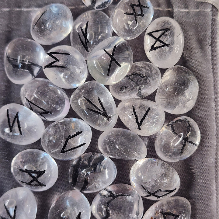 Rune Set - Clear Quartz