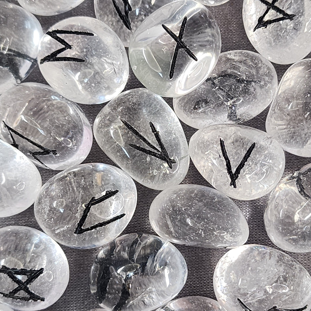 Rune Set - Clear Quartz