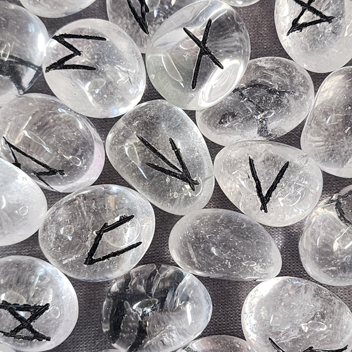 Rune Set - Clear Quartz