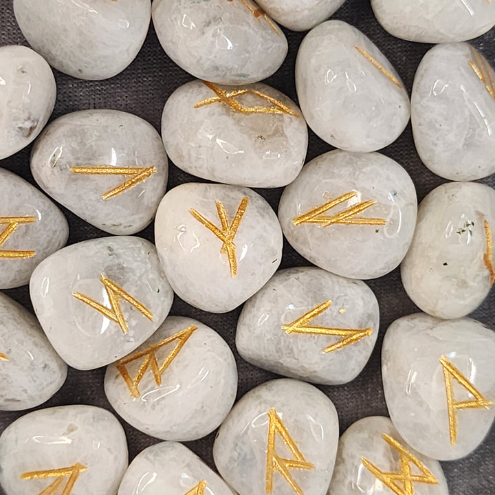 Rune Set - Rainbow Moonstone