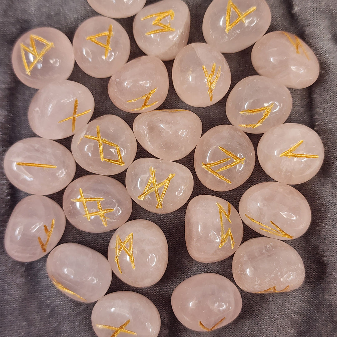 Rune Set - Rose Quartz
