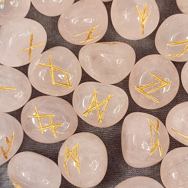 Rune Set - Rose Quartz