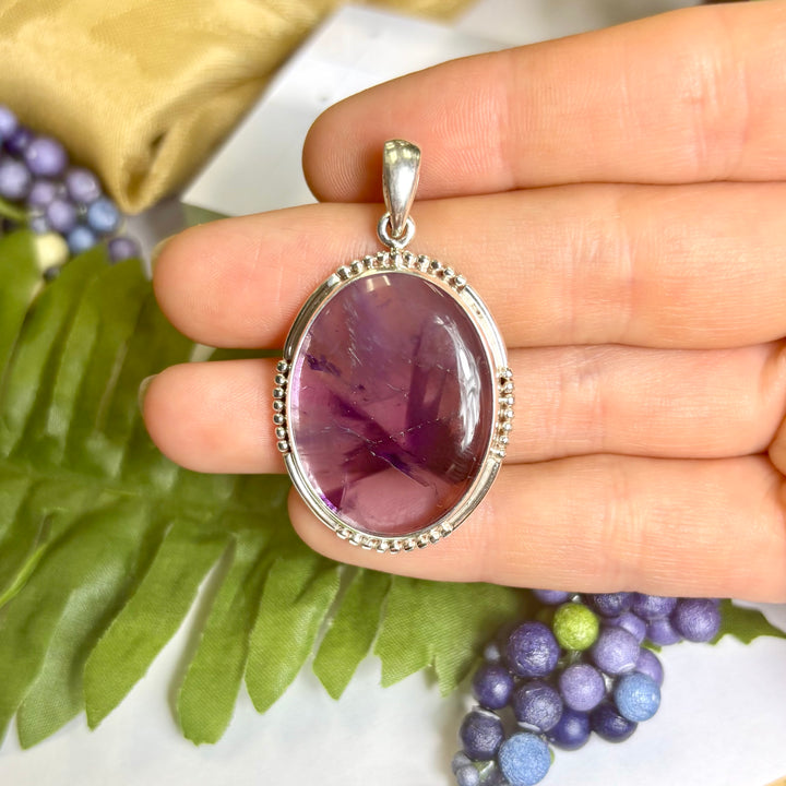 Star Amethyst SS Pendant -JCP451