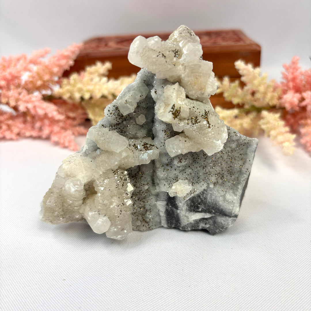 Quartz Calcite Cluster QTZ10-12