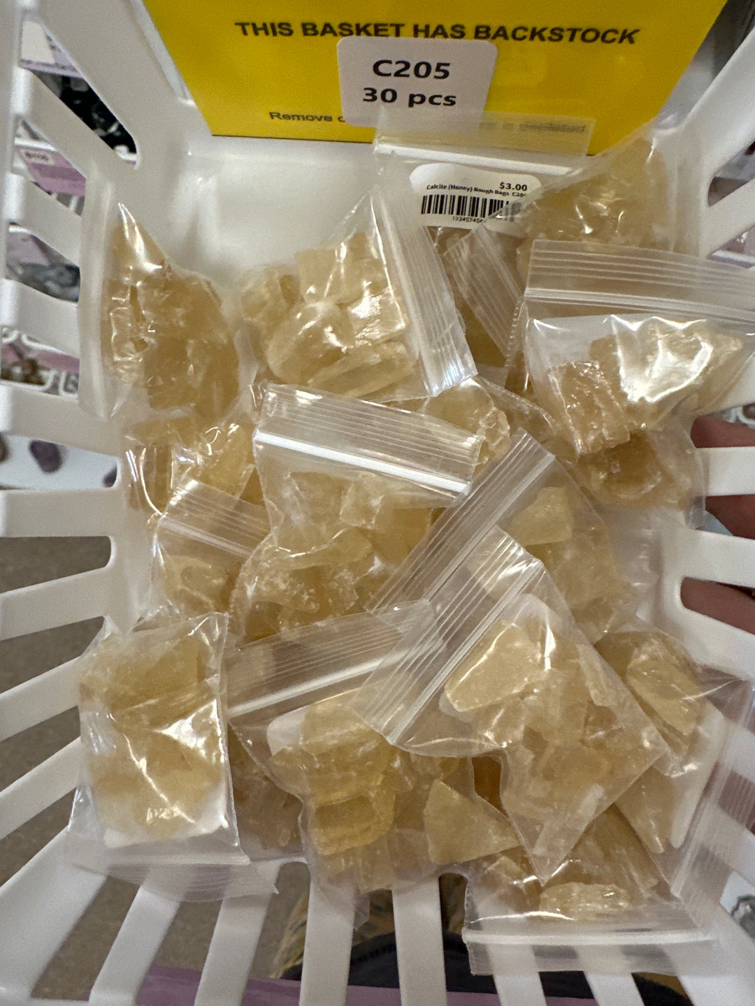 Calcite (Honey) Rough Bags  C205