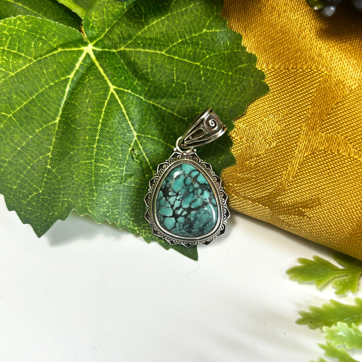 Turquoise SS Pendant-JDS3009