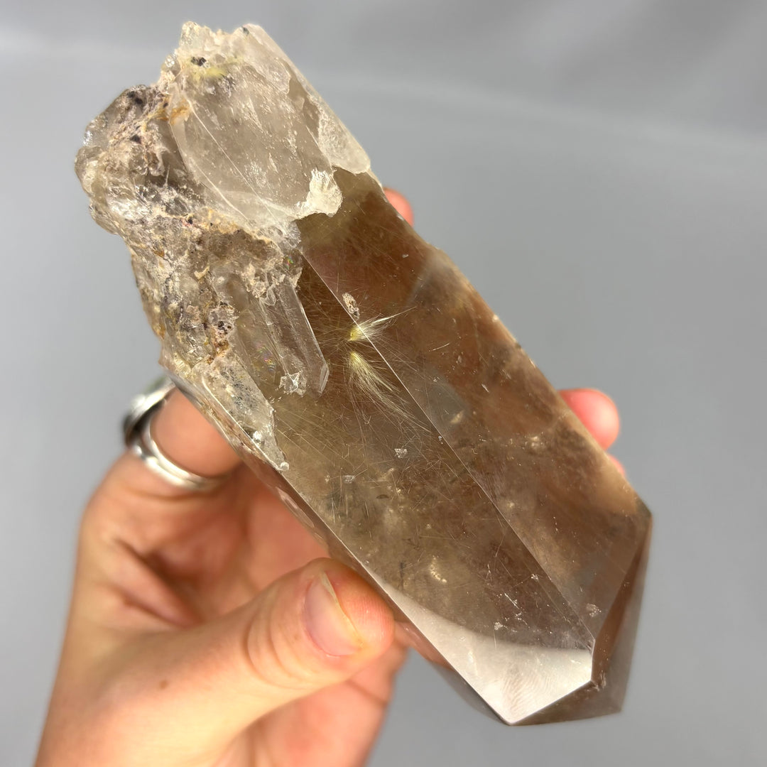 Smoky Rutilated Quartz Point PT70-13