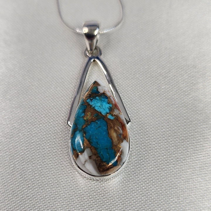Spiny turquoise Pendant-MN26023
