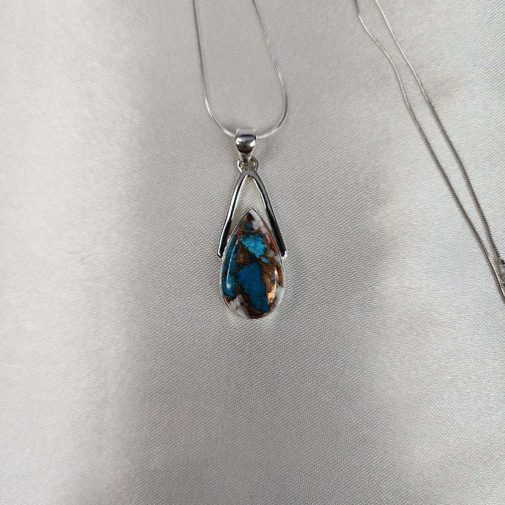 Spiny turquoise Pendant-MN26023