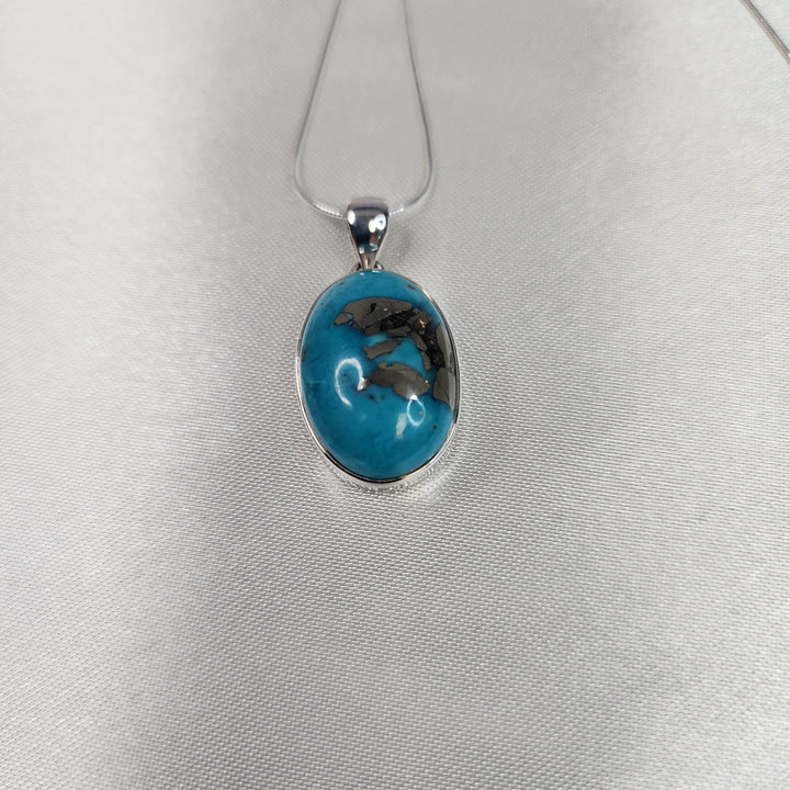 Natural Persian Turquoise Pendant-MN26025
