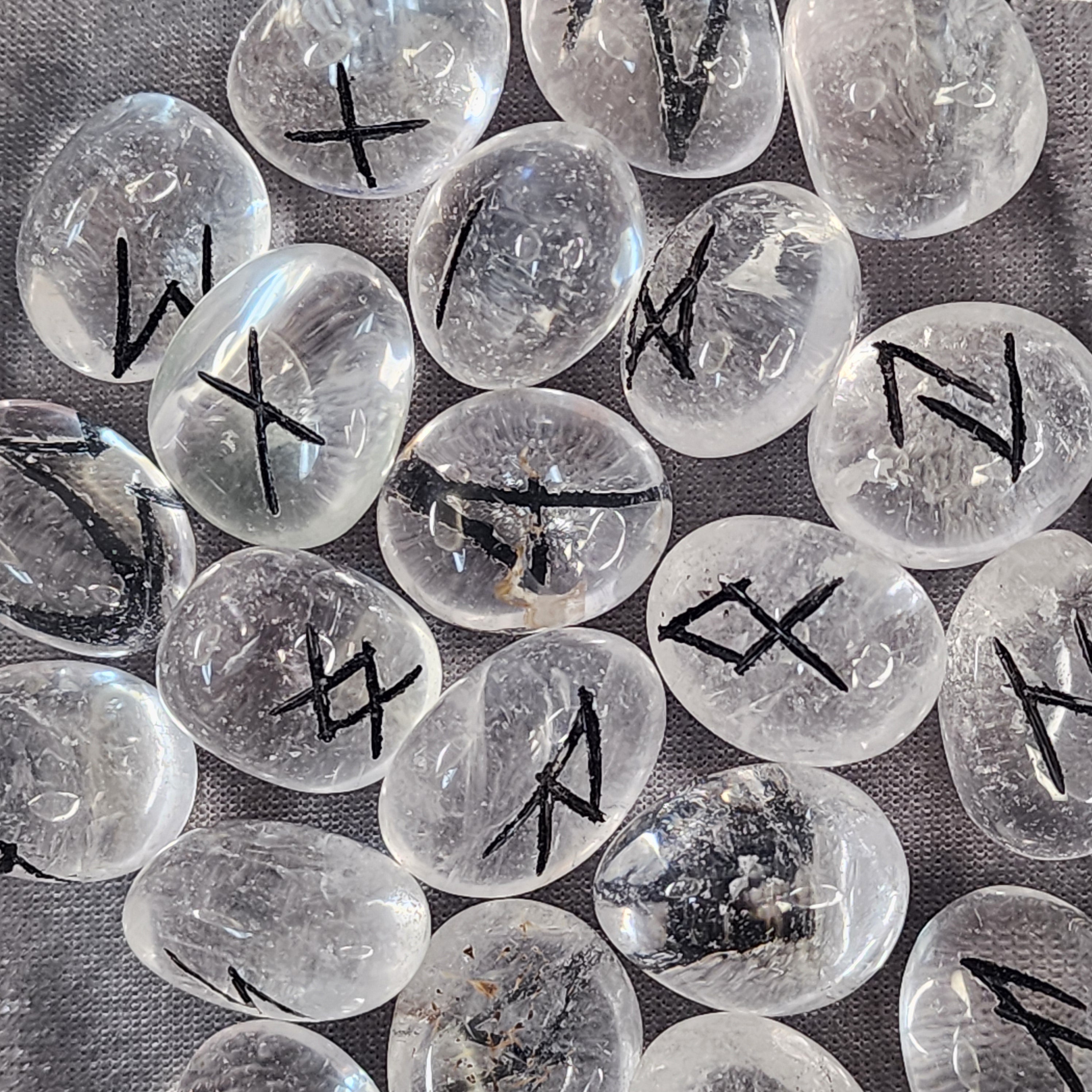 Rune Set - Clear Quartz – Cosmic Connections