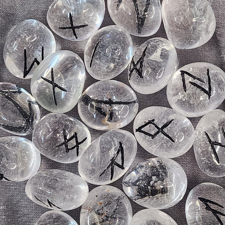 Rune Set - Clear Quartz