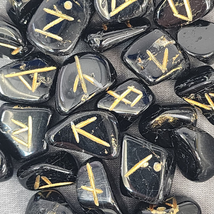 Rune Set - Black Tourmaline