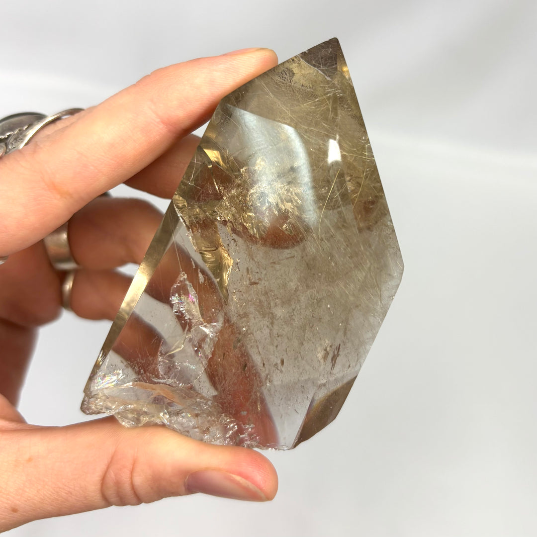 Smoky Rutilated Quartz Point PT70-6