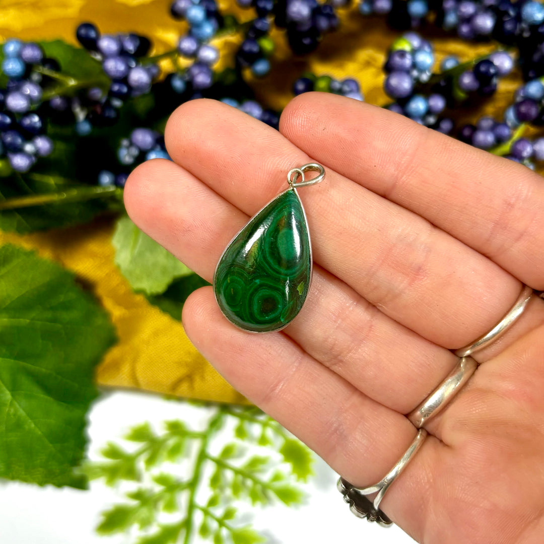 Malachite Pendant SS-JCP257