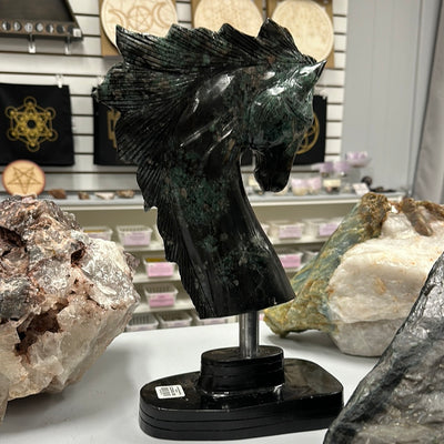 Carved Emerald Horse
