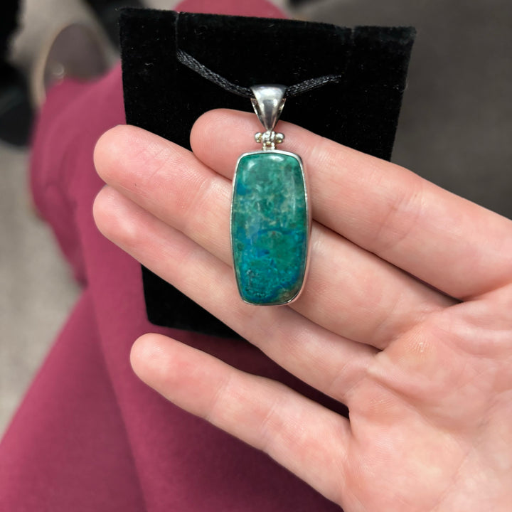 Chrysocolla Pendant SS-JCP157