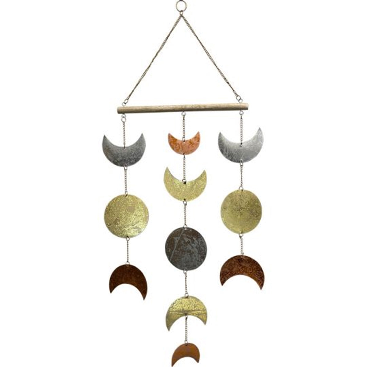 Moon Phases Metal Mobile-Tri Color