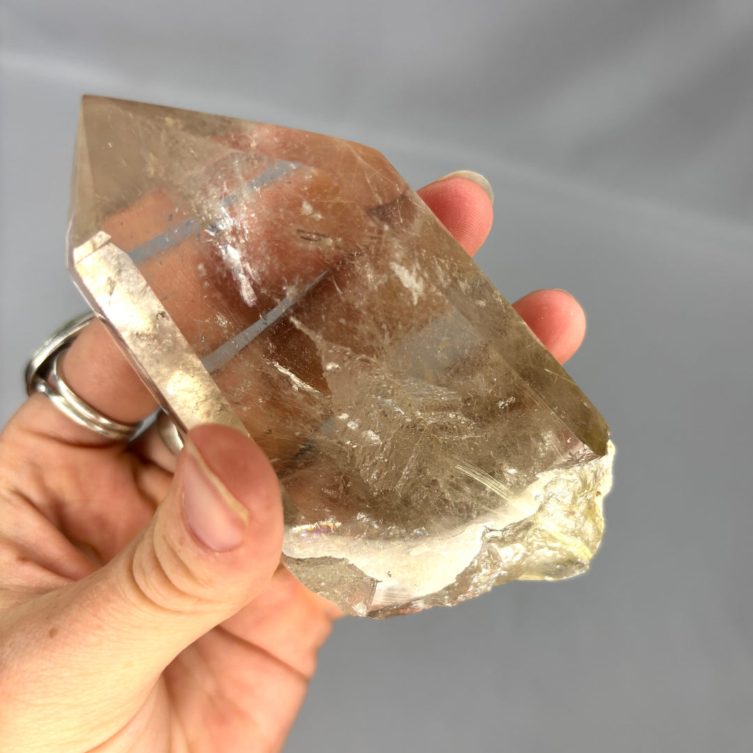 Smoky Rutilated Quartz Point PT70-11