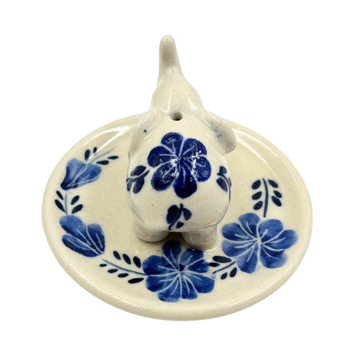 Floral Elephant Incense Holder